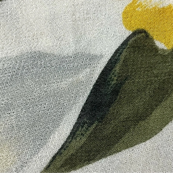 Sunstreak By Newport News 90s Vtg Floral Sheer Tunic Blouse Retro Beach Boho M - Picture 10 of 10